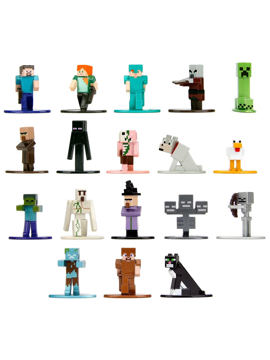 Набор фигурок Jada Toys: Minecraft - Nano Metalfig Exclusive
