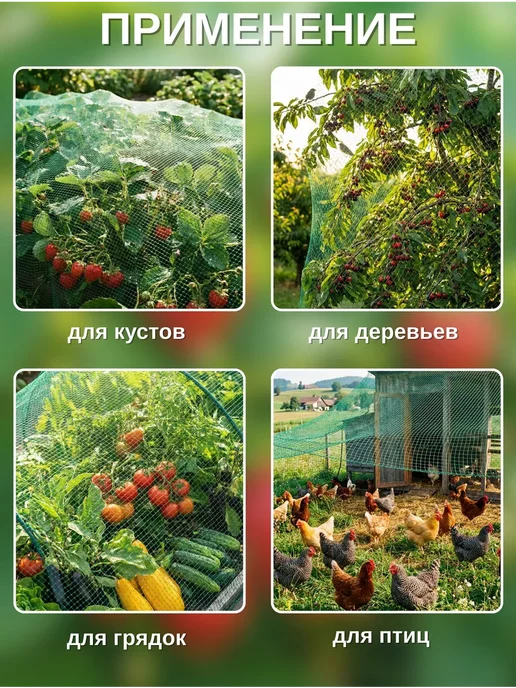 Сетка от птиц 2х5м 19х19мм, 2x5 м, фото 2