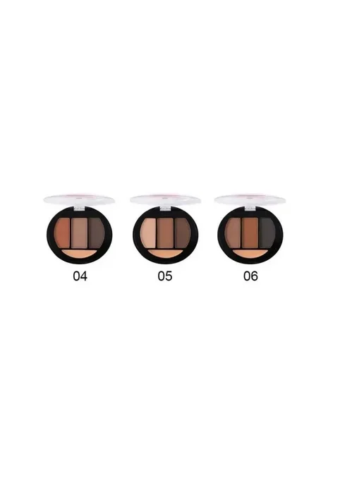FARRES cosmetics Набор для бровей 3 в 1 четыре цвета коричневый, коричневый, фото 3