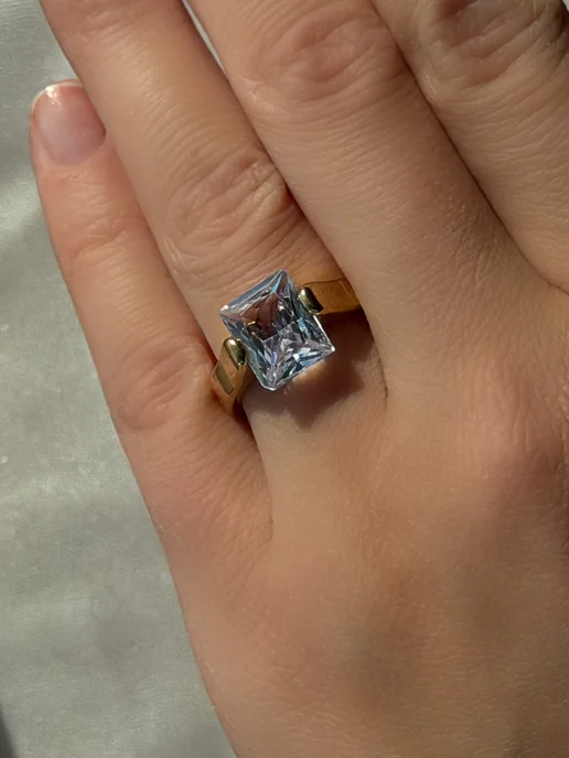 ARTVI Jewelry Кольцо с крупным камнем, желтый