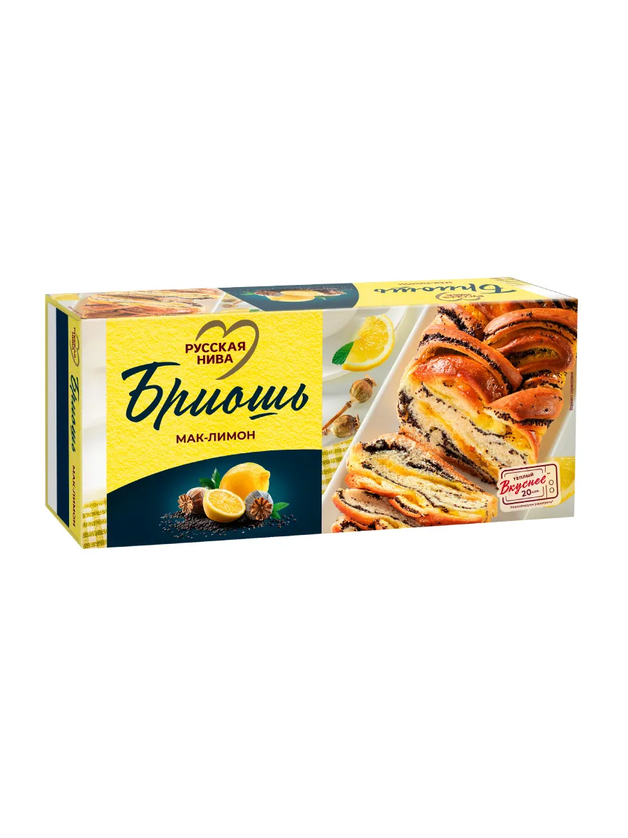 Рулет бриошь мак лимон 300г