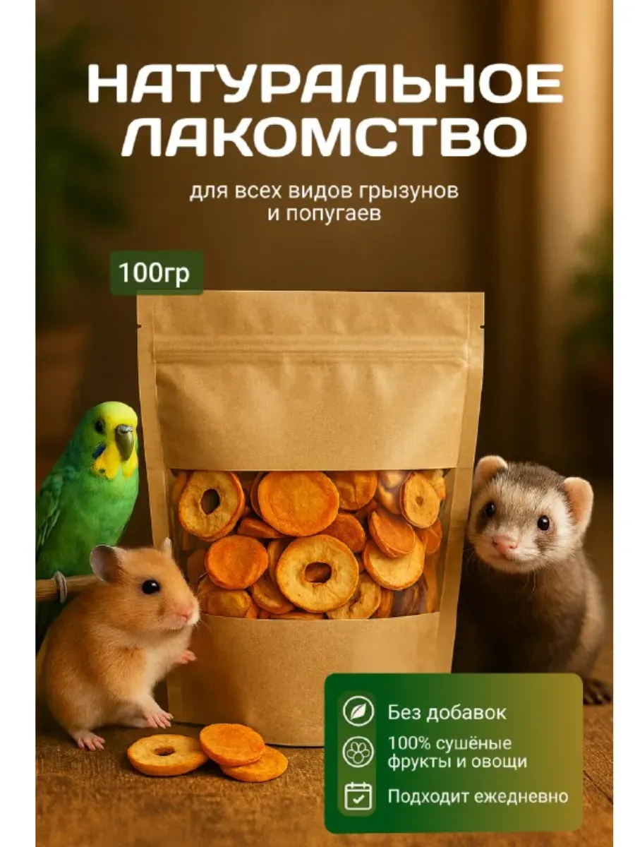 Лакомство для грызунов и птиц 100 гр