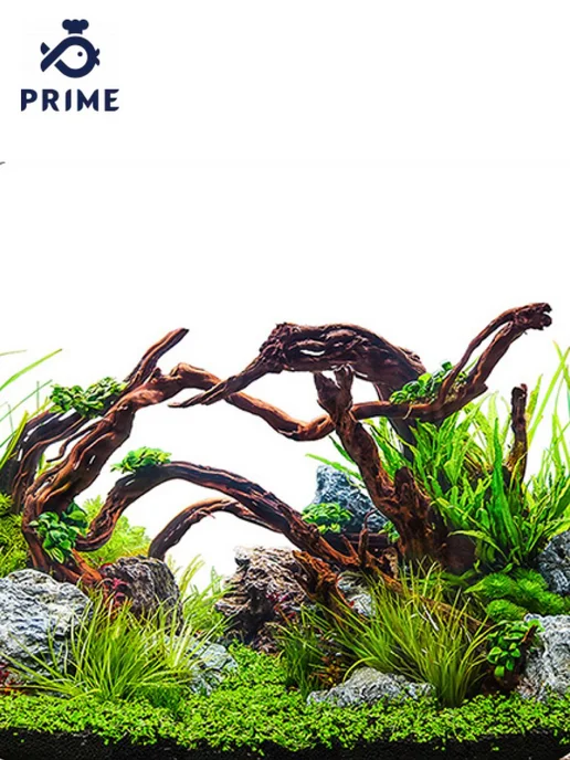 PRIME (аквариумистика) Фон 2-стор Мангровая коряга Подводный рельеф 50х100см, 50x100 см, фото 2