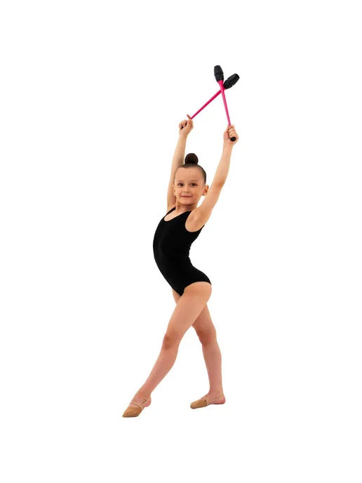 Grace Dance Булавы гимнастические вставляющиеся 36 см розовые, розовый, фото 4