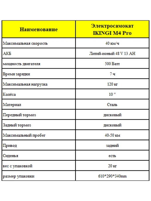 IKINGI Электросамокат M4 PRO 48V 13Ah, черный, фото 3