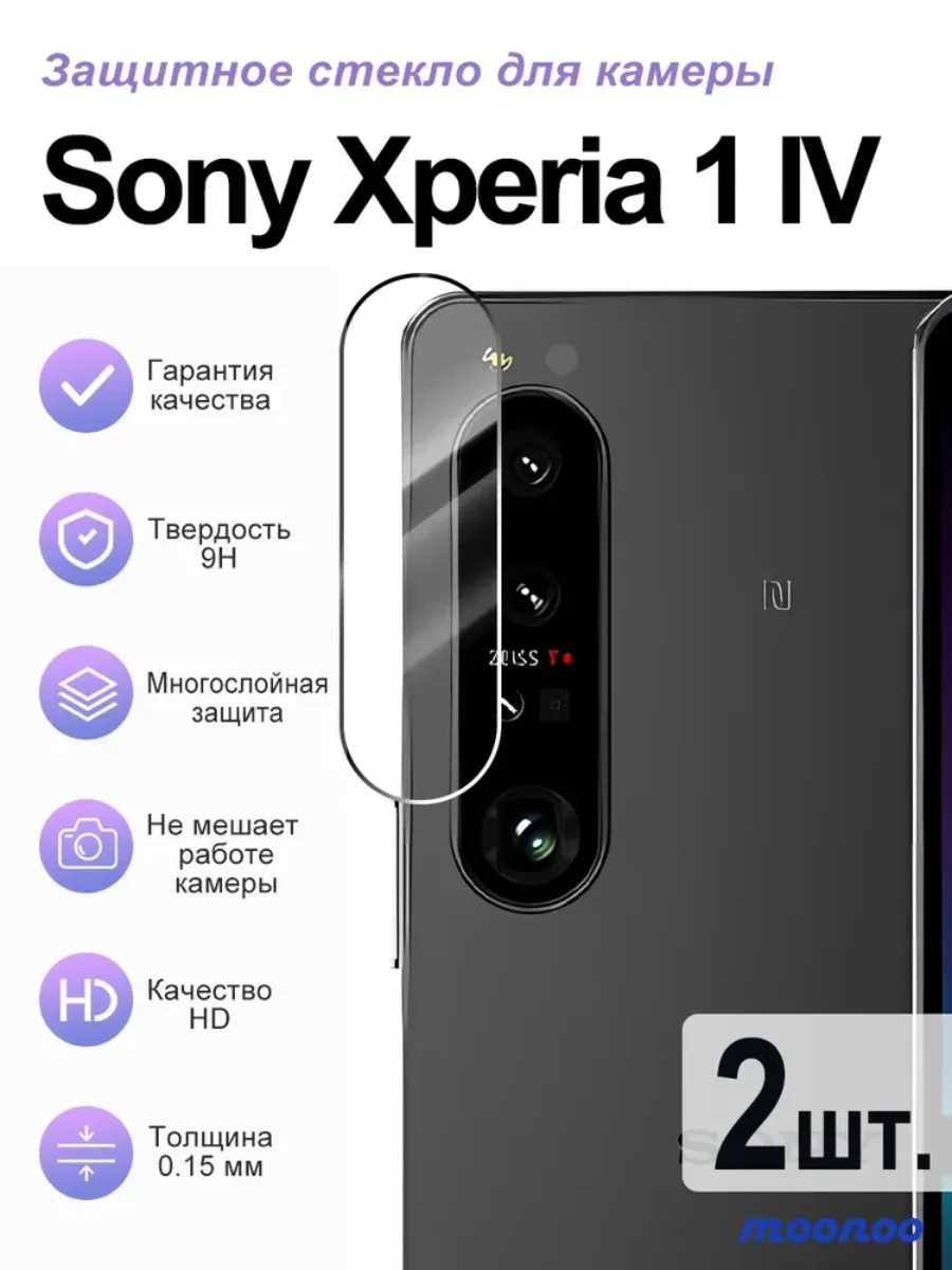 2 шт. Защитное стекло камеры Sony Xperia 1 IV