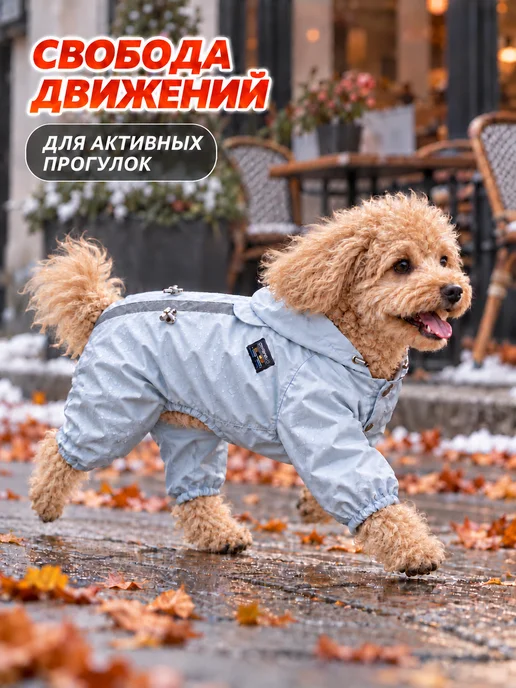 Комбинезон для собак мелких и средних пород, синий, фото 5