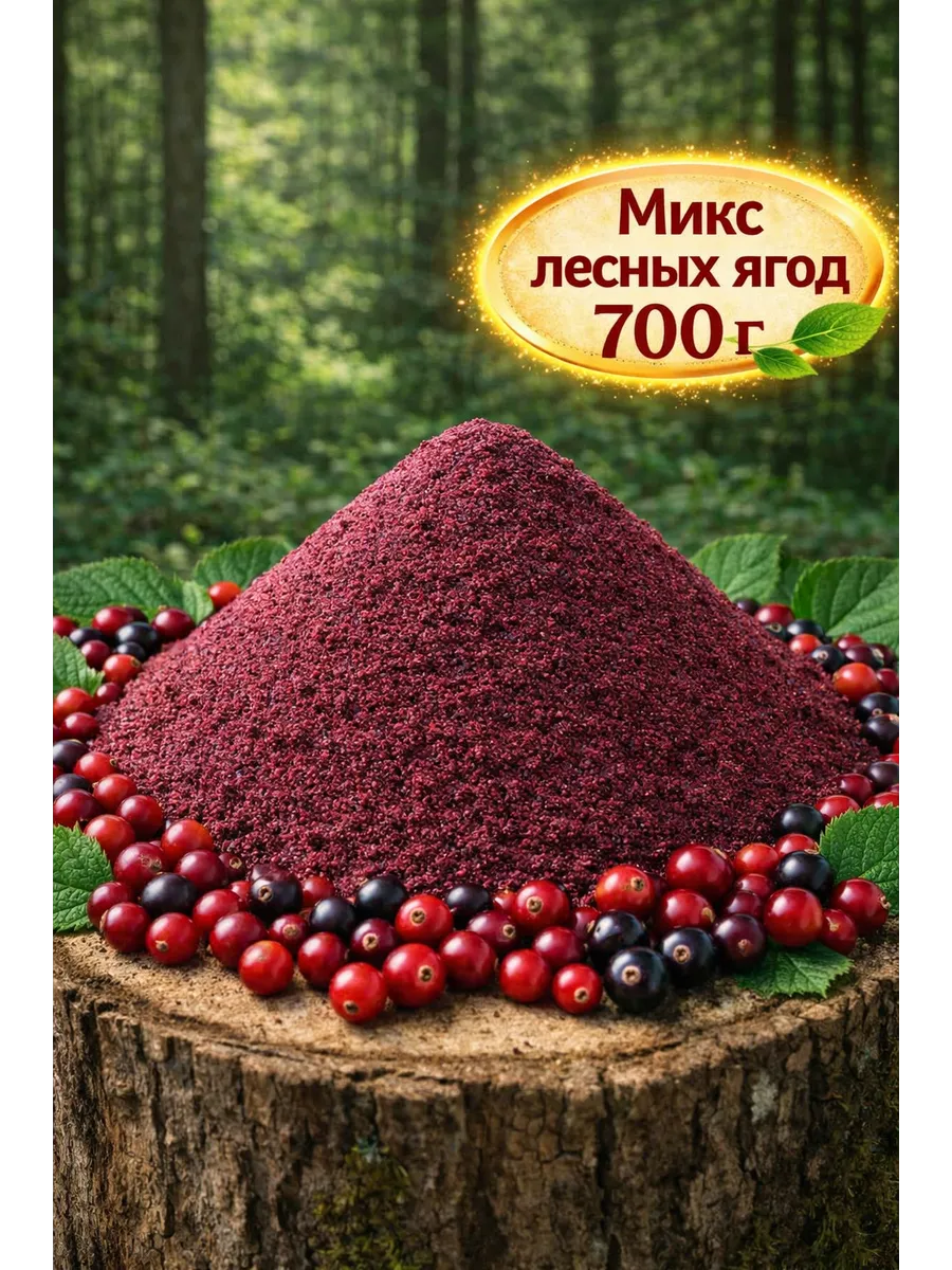 Микс лесных ягод сублимированный молотый, 700 г