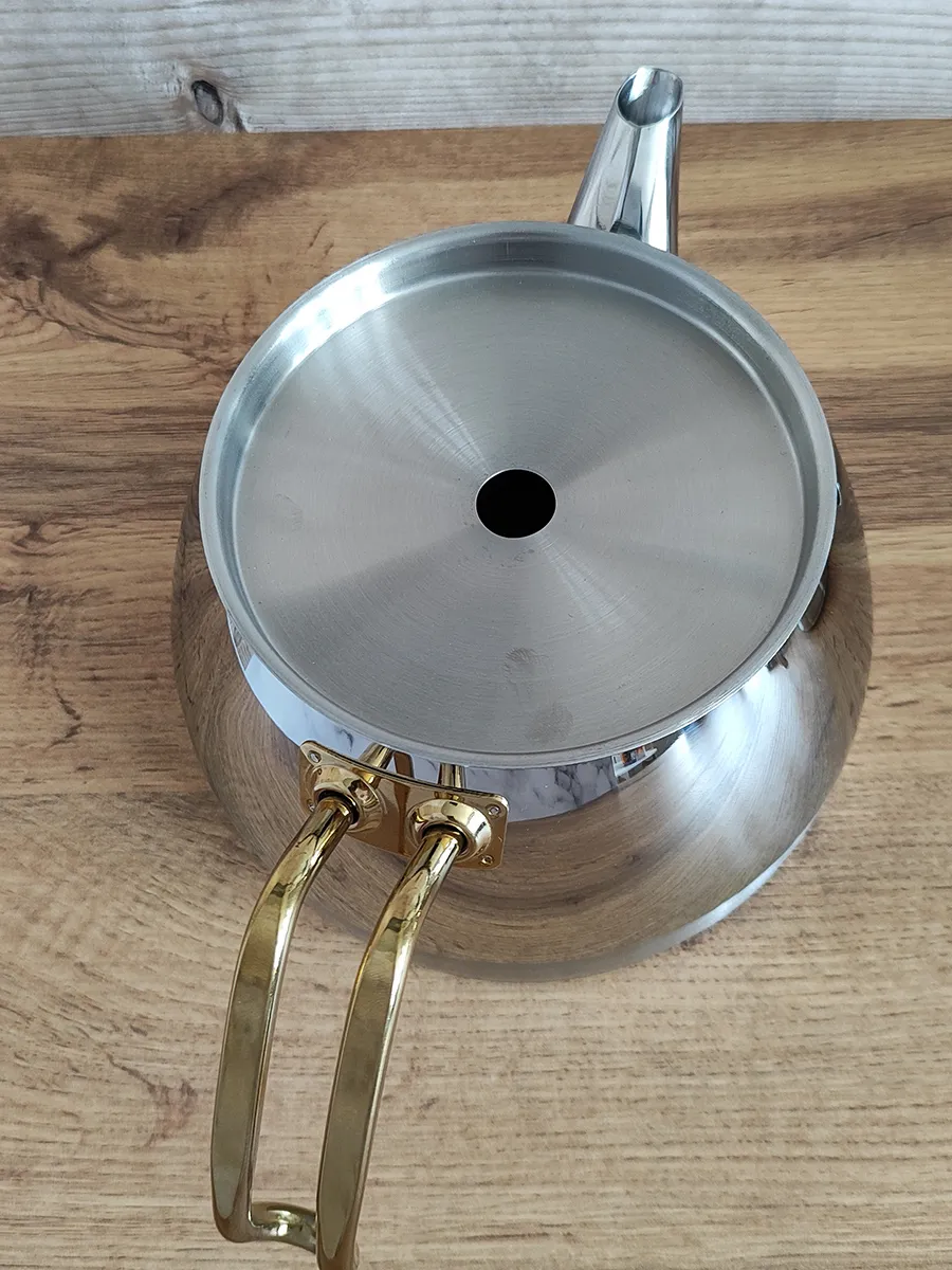 Çelik Çift Katlı Çaydanlık, 2,3 L 4