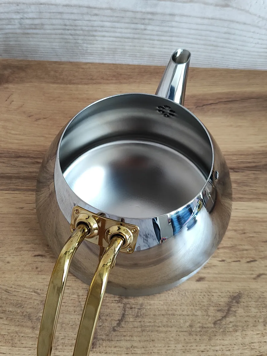 Paslanmaz Çelik Çift Katlı Çaydanlık, 1,6 L, Türkiye 4
