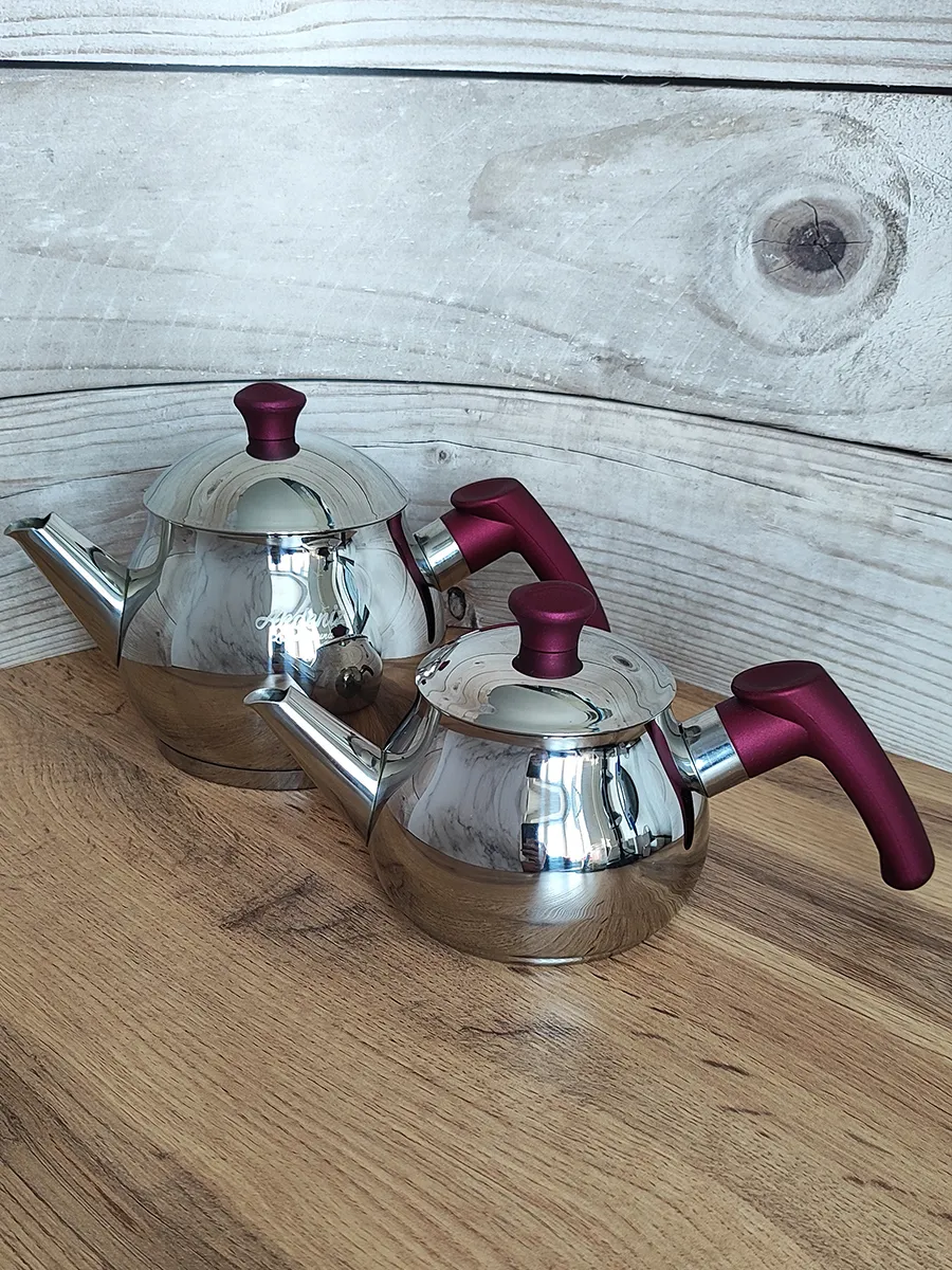 Çelik Çift Katlı Çaydanlık, 1,1 L 3