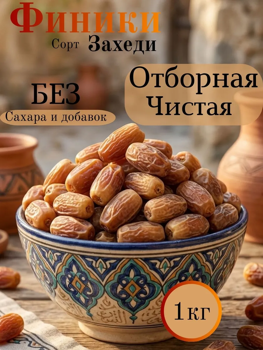 Финики захеди натуральные 1кг сухофрукты без сахара Иран