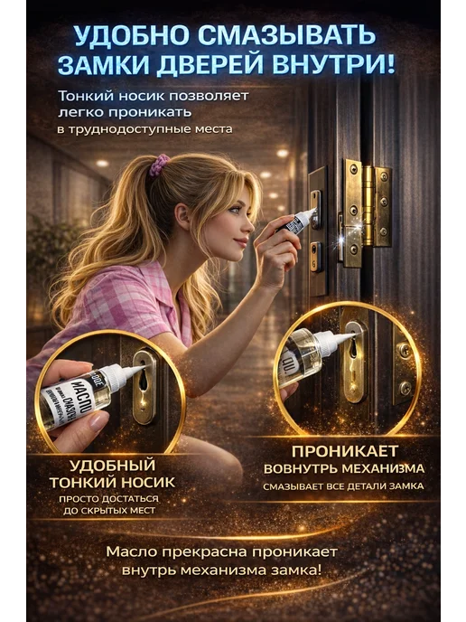 EDGE_OIL Масло для смазки дверных замков и петель силиконовое 110 мл, 110 мл, фото 2