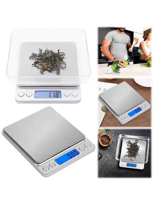 Кухонные весы 500 г, LCD дисплей, точность 0.01 г, цифровые, 500 г, 0,01 г, фото 4