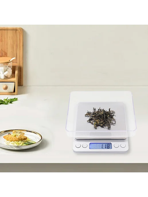 Кухонные весы 500 г, LCD дисплей, точность 0.01 г, цифровые, 500 г, 0,01 г, фото 7