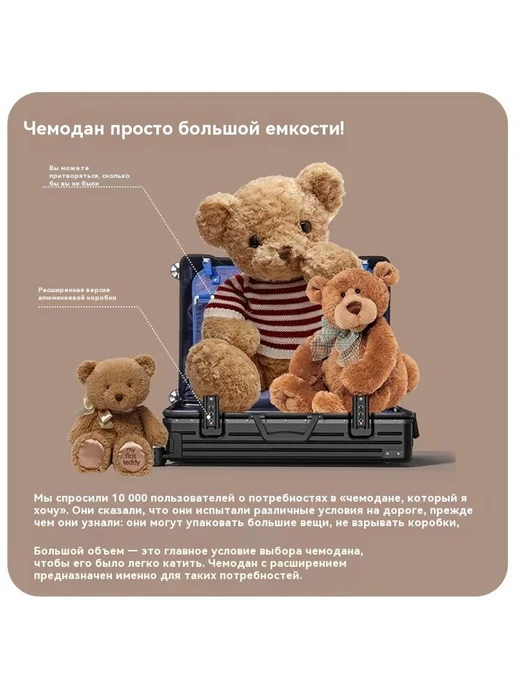 Чемодан цвет 26 дюймов, 22 дюйма, фото 5
