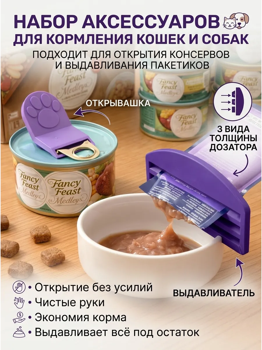 Набор для кормления кошек и собак