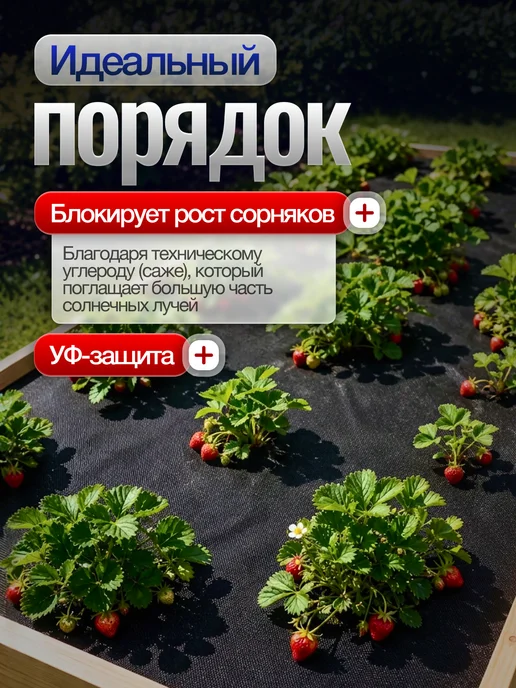 ProfyHome Спанбонд Геотекстиль 60 1,6*10 от сорняков садовый укрывной, 1.6x10, фото 3