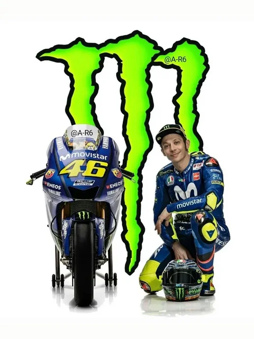 Monster Energy Ireland Энергетик Monster VR46 Valentino Rossi 1шт х 500мл, 1 шт, 500 мл, фото 3
