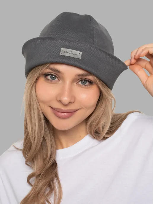 G&N Панама морячка летняя джинсовая, серый