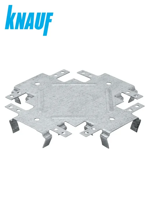 Knauf Подвесы для профиля прямой крепежный 60х27мм, 0,9мм 100 шт, 60x27 мм, 5 шт, фото 2