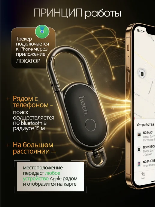 GWENYN GPS трекер, bluetooth метка, bluetooth apple airtag, вариант, фото 5