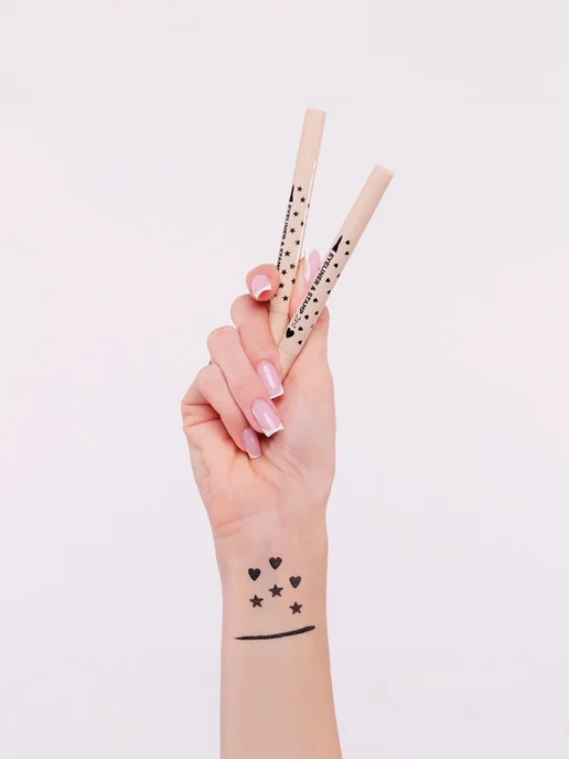 EVELINE Подводка для глаз 2в1 штамп Звезда Eyeliner&Stamp, 1шт, 1 шт, фото 2