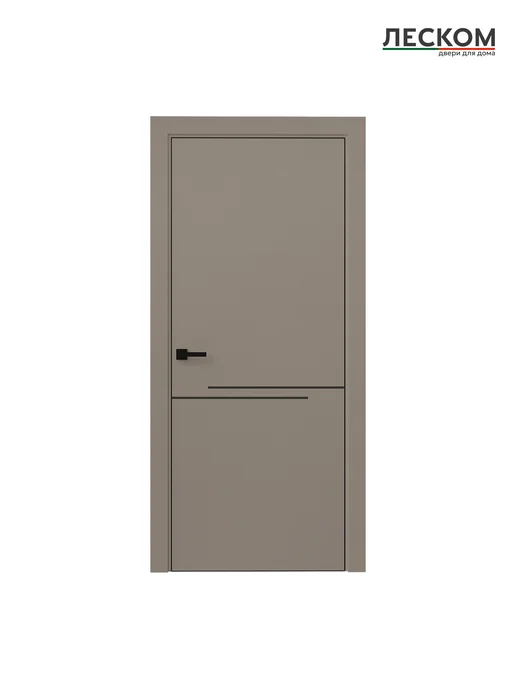 ЛЕСКОМ Дверь ECO М1 ЧК 800х2000, полотно, шарм мокко, МЧ, 800x2000, фото 2