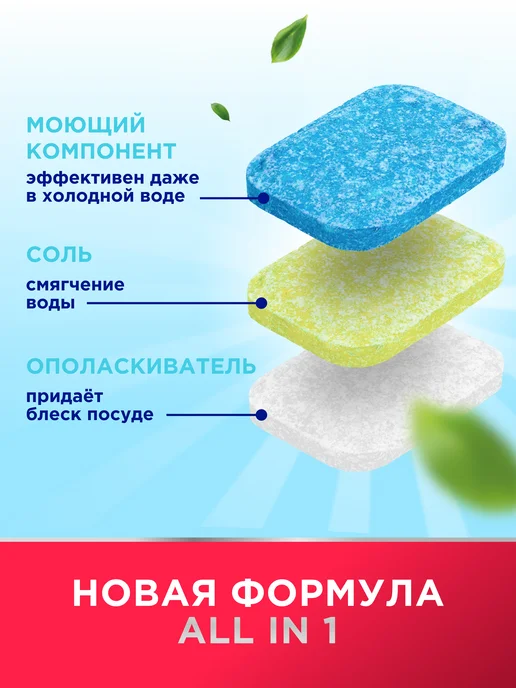 MEPSI Таблетки для посудомоечных машин Baby 60 шт, 60 шт, фото 5