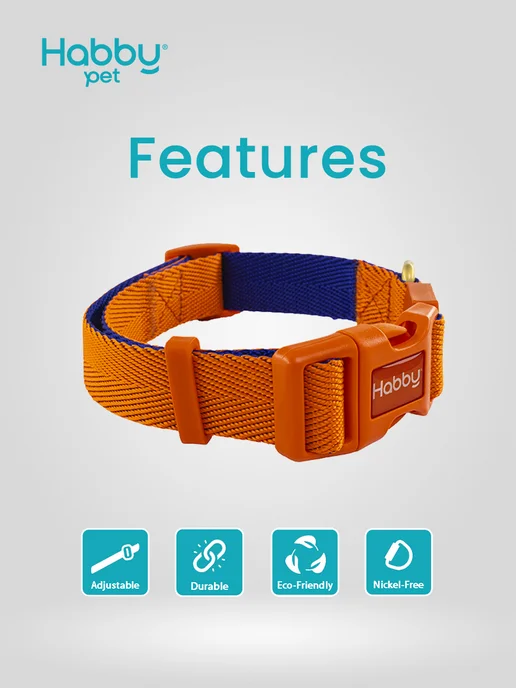 Habby Pet Ошейник для собак усиленный Heavy-Duty, синий, фото 2