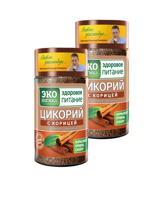 ЭкоЛогика Цикорий растворимый с корицей, 85 г 1шт, 85 г, 2 шт, фото 2