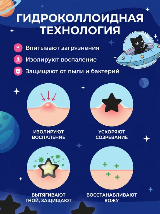PATCHME Патчи от прыщей звездочки 40 шт, 51 шт, фото 4