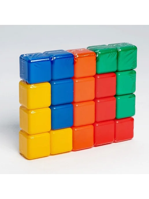 Соломон Цветные пластиковые кубики для детей 4х4 см, 4x4 см, фото 8