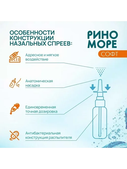 Нежный спрей для носа с увлажнением, вариант, фото 7