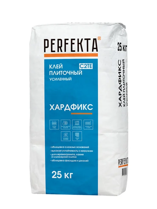 PERFEKTA Клей плиточный усиленный Хардфикс C2 ТЕ, 25 кг, 25 кг, фото 2