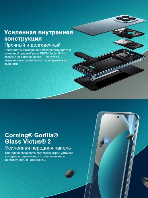 Смартфон Xiaomi Redmi Note 15 Pro 12/512 ГБ, синий, фото 7