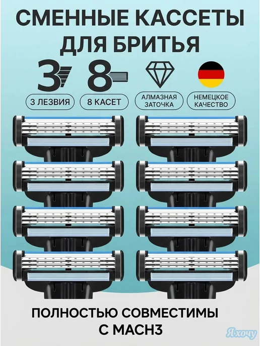 Эксклюзивные сменные бритвенные кассеты, вариант