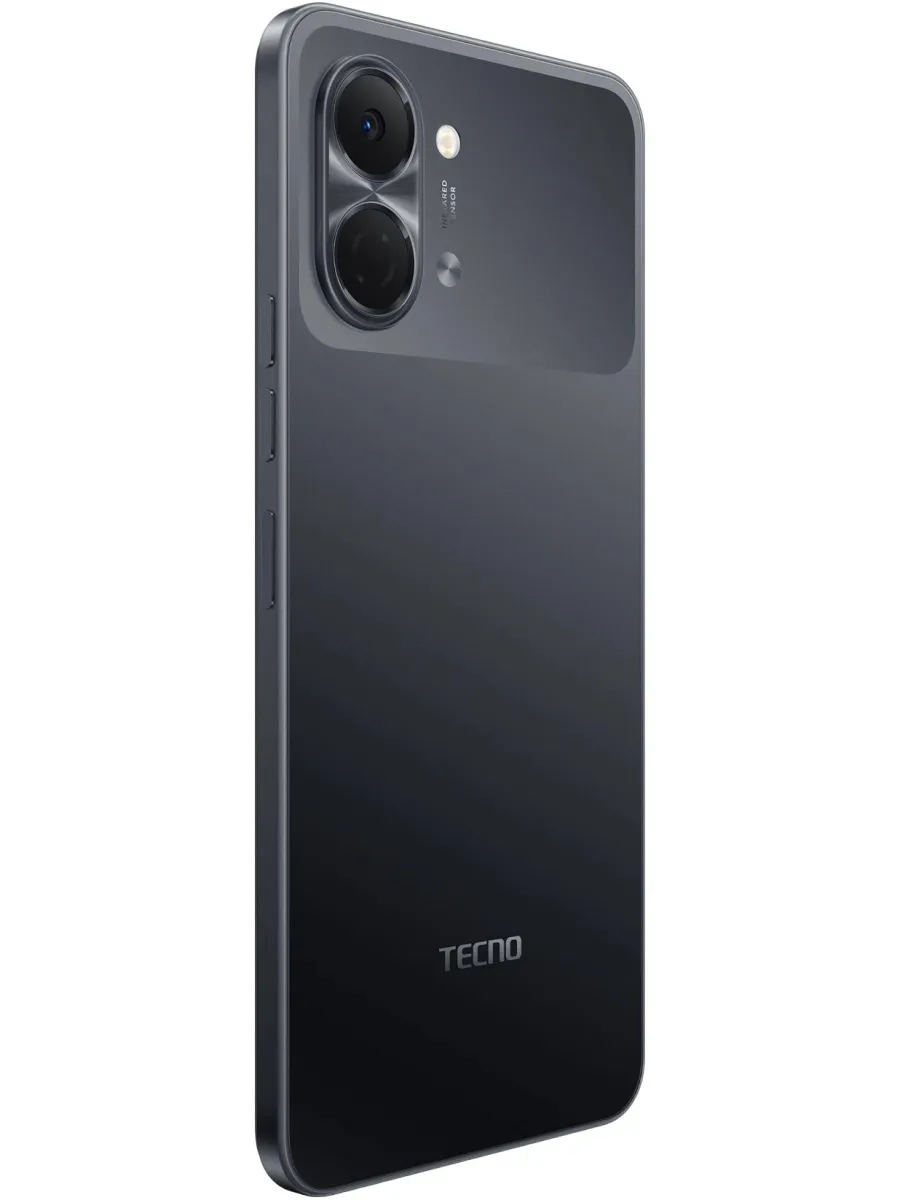 TECNO Смартфон Spark Go 3 128Gb 4Gb черный 3G 4G 2Sim 6.75" IPS 72