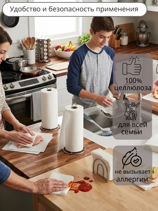 ACG Полотенца бумажные в рулоне 2 слоя универсальные, вариант, фото 4