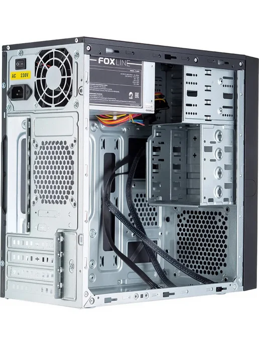 Foxline Корпус для ПК FL-733-FZ500R, 500 Вт, без вентиляторов, 500 Вт, фото 4