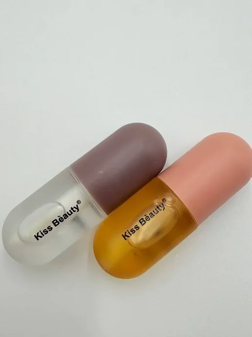 только сегодня 2 масло для губ набор блеск увлажняющий тинт плампер, розовый, фото 7