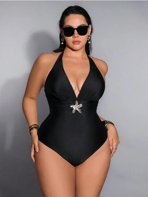 ZIRA_LINGERIE Купальник женский слитный, черный, фото 7