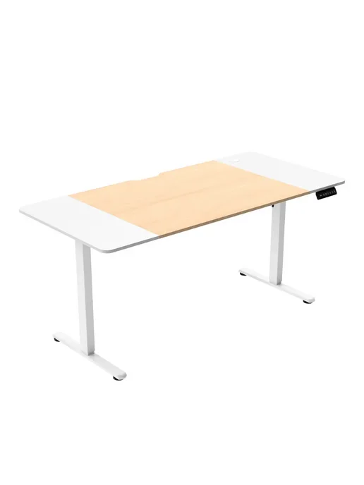 Zone 51 Стол компьютерный e-Freeflow 140x75 Light Wood-White, 160x75