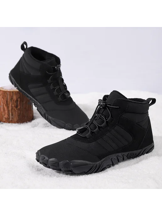 Кроссовки унисекс утеплённые Snow Boots, водонепрониц, неско, черный, фото 7