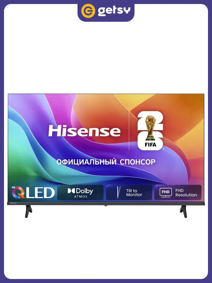 HISENSE 40" Телевизор 40A5S, VA, 60 Гц, Full HD