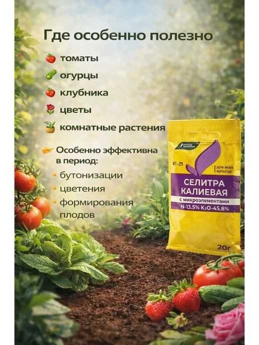 АЙЯ ВБ Селитра минеральное удобрение с микроэлементами, вариант, фото 3