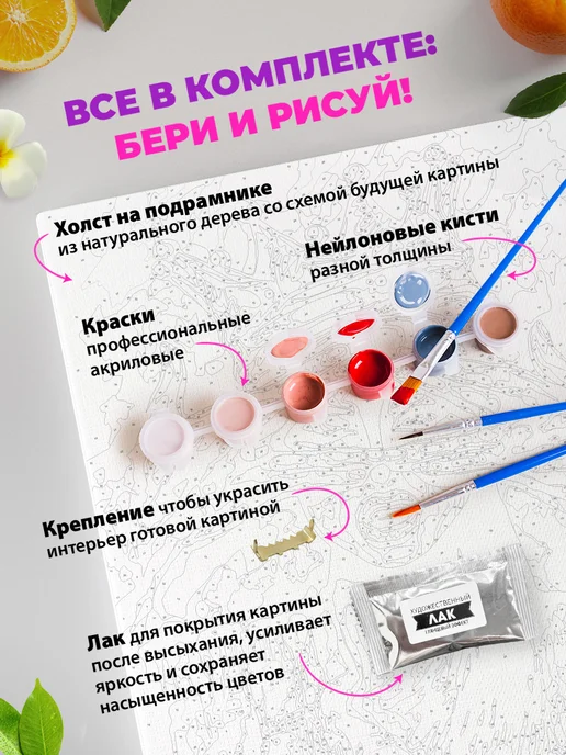 Art on Canvas Живописный пейзаж Картина по номерам на холсте 40х50 см, 40x50 см, фото 7