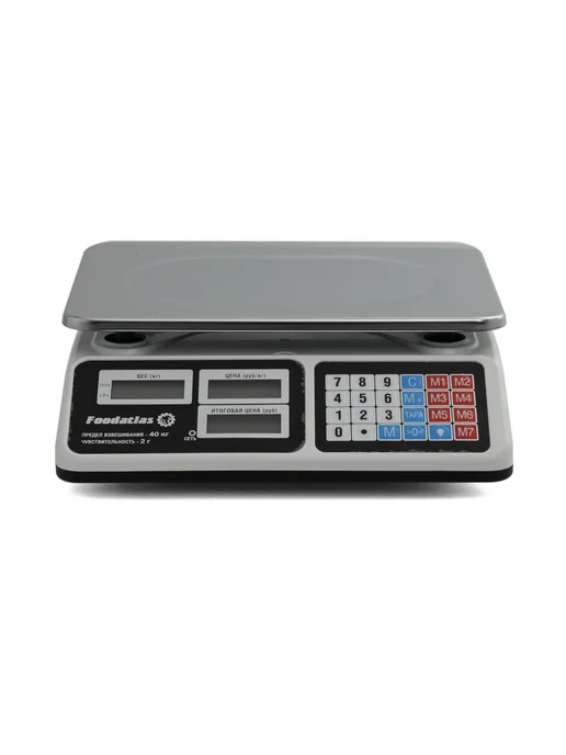 Foodatlas Торговые весы ВТ-40, до 40кг, точность 2гр, 40 кг, 2 г, фото 7