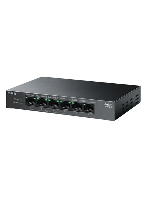 TP-link Коммутатор LS106LP неуправляемый 6 портов 10 100Мбит с, неуправляемый 6 портов 10, фото 3