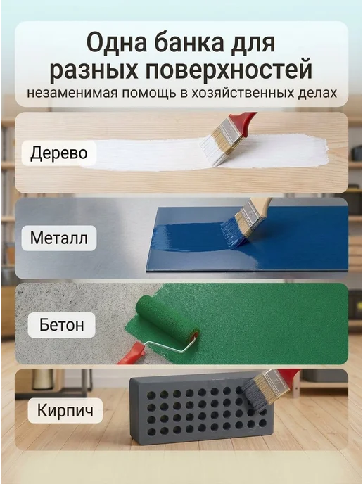 Эмаль ЦВЕТОFOR ПФ-115 белая, банка 0,8 кг, 0,8 кг, фото 2